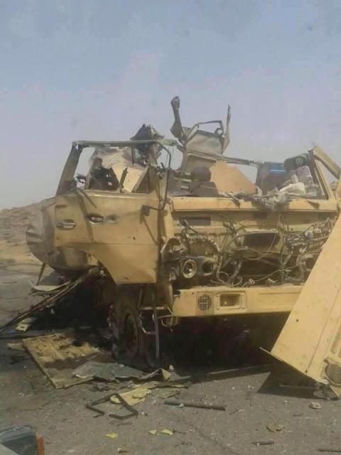 مدرعات معطوبات في مارب