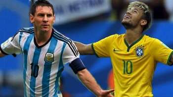 ميسي نيمار البرازيل الارجنتين